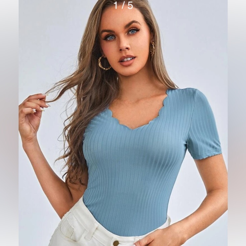 Brand new Shein Blouse Size 8/10 Blue